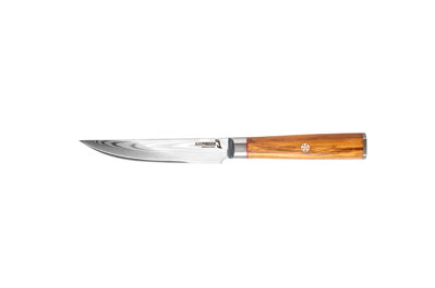 KATFINGER | Sada 4 damaškových steakových nožů 4,7" (12cm) | Olive S | KFs407